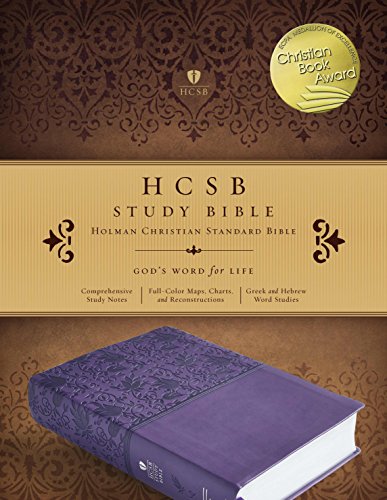 Beispielbild fr HCSB Study Bible, Purple LeatherTouch, Indexed zum Verkauf von Phatpocket Limited