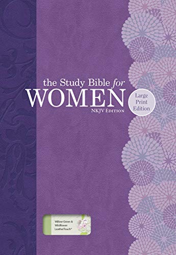 9781433619342: The Study Bible for Women: NKJV Large Print Edition, Willow Green/Wildflower LeatherTouch