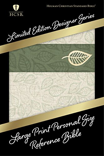 Beispielbild fr HCSB Large Print Personal Size Reference Bible, Designer Series, Linen Leaves LeatherTouch (Limited Edition Designer) zum Verkauf von Gulf Coast Books