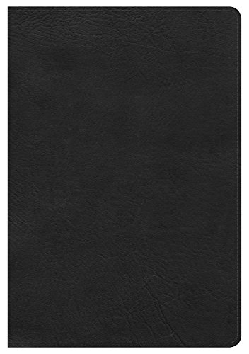 HCSB Large Print Ultrathin Reference Bible, Black LeatherTouch