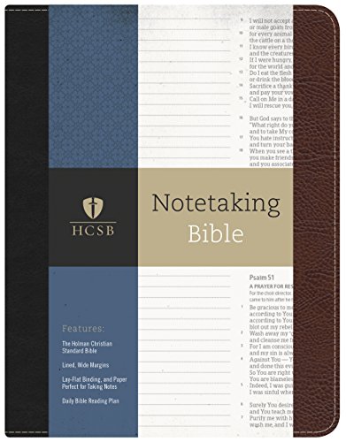 9781433643033: Holy Bible: Holman Christian Standard Notetaking, Black/Brown Bonded Leather