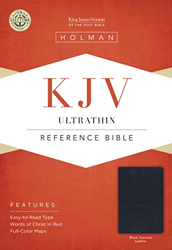 9781433645082: KJV UltraThin Reference Bible, Black Genuine Leather