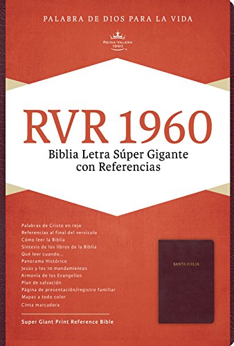 Stock image for RVR 1960 Biblia Letra Sper Gigante, borgoa imitacin piel con ndice (Spanish Edition) for sale by Books Unplugged