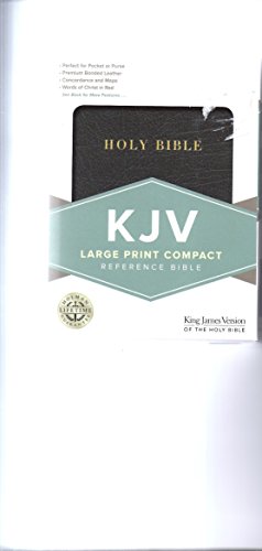 Imagen de archivo de Large Print Compact Reference Bible (NKJV) - Black a la venta por ThriftBooks-Atlanta