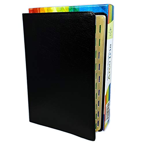 9781433649301: Biblia de Estudio Arco Iris Piel Fabricada Negra con ndice