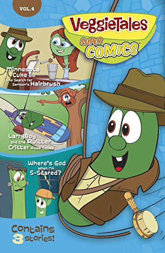 Stock image for Veggietales Super Comics 4: Minnesota Cuke and the Search for Samson's Hairbrush/ Larryboy and the Quitter Critter Quad Squad/ Where's God When I'm S-scared? for sale by ZBK Books