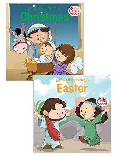 Beispielbild fr Christmas / Easter Flip-Over Book (Little Bible Heroes?) zum Verkauf von Gulf Coast Books