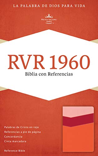 Stock image for RVR 1960 Biblia con Referencias, mango/fresa/durazno claro smil piel (Spanish Edition) for sale by GF Books, Inc.