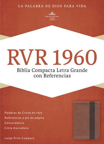 9781433691454: RVR 1960 Biblia Compacta Letra Grande con Referencias, cobre/marrn profundo smil piel