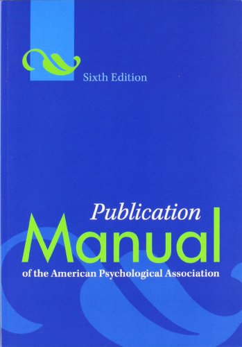 9781433805615: Publication Manual of the American Psychological Association