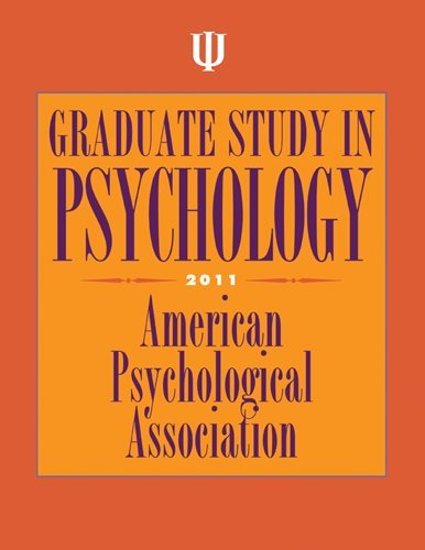 Stock image for Graduate Study in Psychology 2011 (Graduate Study in Psychology (APA)) for sale by Bayside Books