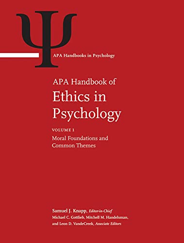 Stock image for APA Handbook of Ethics in Psychology 2 Vol Set (APA Handbooks in Psychology) for sale by dsmbooks
