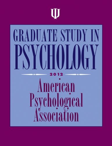 Beispielbild fr Graduate Study in Psychology zum Verkauf von Better World Books