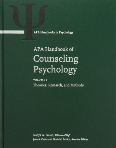 APA Handbook of Counseling Psychology 2 Vol Set (APA Handbooks in Psychology(r)) (9781433811074) by Fouad, Nadya A.; Carter, Jean A.; Subich, Linda M.