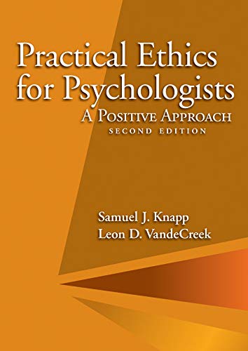 Imagen de archivo de Practical Ethics for Psychologists: A Positive Approach a la venta por SecondSale