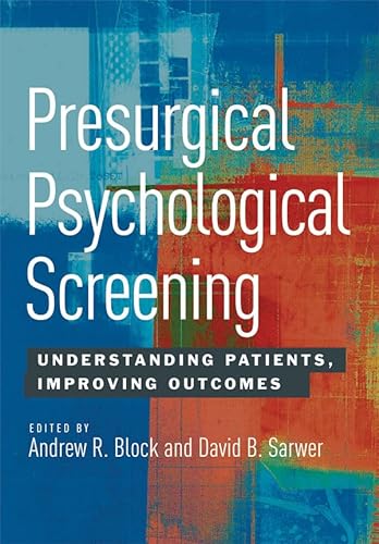 Beispielbild fr Presurgical Psychological Screening zum Verkauf von Blackwell's