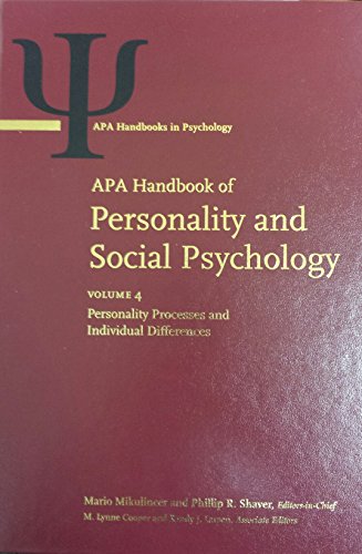 Imagen de archivo de APA Handbook of Personality and Social Psychology APA Handbooks in Psychology a la venta por PBShop.store UK
