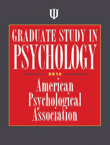 Stock image for Graduate Study in Psychology for sale by Better World Books