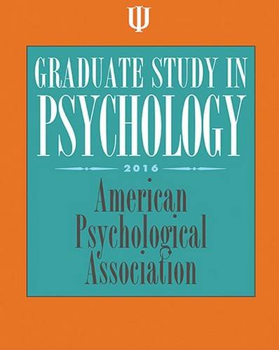 Beispielbild fr Graduate Study in Psychology 2016 zum Verkauf von Better World Books
