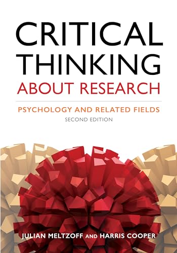 9781433827105: Critical Thinking About Research: Psychology and Related Fields