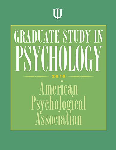 Stock image for Graduate Study in Psychology for sale by HPB-Red