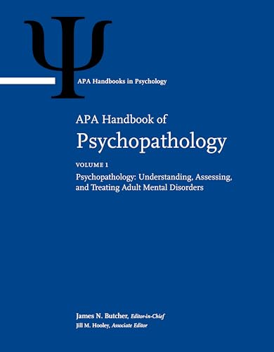 Stock image for APA Handbook of Psychopathology: Volume 1: Psychopathology: Understanding, Assessing, and Treating Adult Mental Disorders Volume 2: Child and Adolescent Psychopathology (eng) for sale by Brook Bookstore On Demand