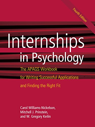 9781433829581: Internships in Psychology: The APAGS Workbook for Writing Successful Applications and Finding the Right Fit