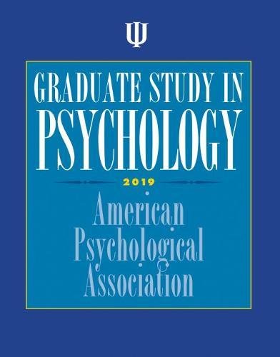 Stock image for Graduate Study in Psychology for sale by SecondSale