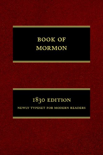 9781434102201: The Book of Mormon: 1830 Edition, Newly Typeset for Modern Readers