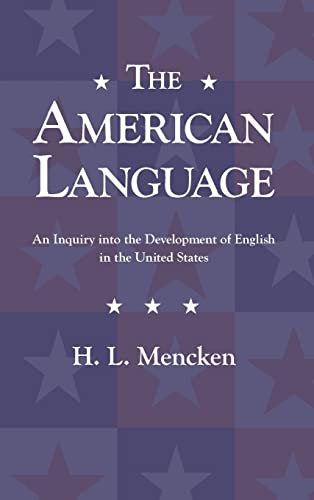 Beispielbild fr American Language zum Verkauf von Better World Books