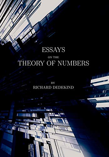 Beispielbild fr Essays on the Theory of Numbers zum Verkauf von Better World Books