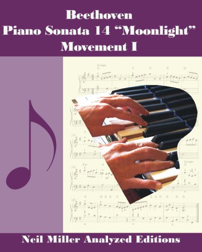 Beethoven: Piano Sonata 14 - "Moonlight" - Movement I - Neil Miller Analyzed Editions: A Valuable Aid For Memorization And Understanding - Bonus: Excerpts From The Piano Lessons Book (9781434820129) by Neil Miller