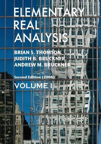 Beispielbild fr Elementary Real Analysis: Second Edition. [Part One] zum Verkauf von HPB-Red
