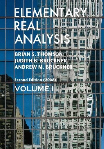 Imagen de archivo de Elementary Real Analysis: Second Edition. [Part One] a la venta por HPB-Red