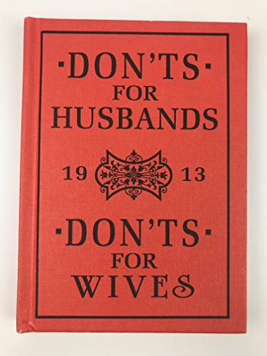 Stock image for Don'ts for Husbands & Don'ts for Wives for sale by SecondSale