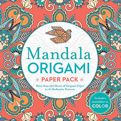 Stock image for Mandala Origami Paper Pack: More than 250 Sheets of Origami Paper in 16 Meditative Patterns for sale by Dream Books Co.