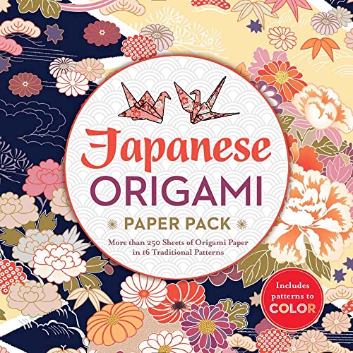 9781435164529: Japanese Origami Paper Pack: More Than 250 Sheets of Origami Paper in 16 Traditional Patterns, Includes Patterns to Color