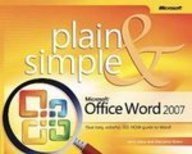 Imagen de archivo de Microsoft Office Word 2007 Plain & Simple a la venta por Better World Books