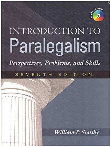 Imagen de archivo de Introduction to Paralegalism: Perspectives, Problems and Skills a la venta por More Than Words