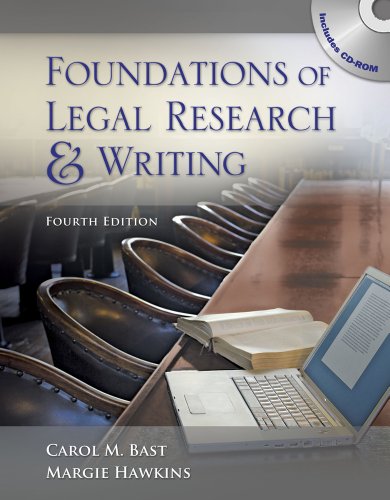 Imagen de archivo de Foundations of Legal Research and Writing a la venta por Goodwill