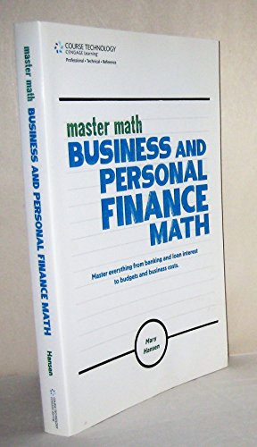 Stock image for Master Math : Business and Personal Finance Math for sale by Better World Books