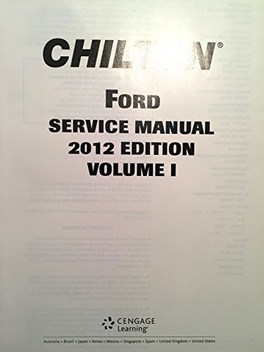 Beispielbild fr Chilton Ford Service Manual zum Verkauf von Better World Books