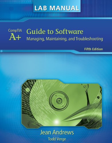 Stock image for Lab Manual for Andrews' A+ Guide to Software (Test Preparation) for sale by SecondSale