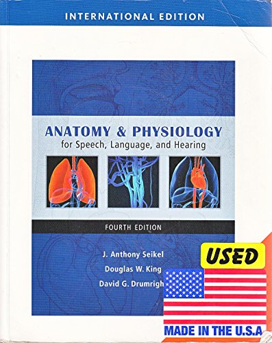 Stock image for Anatomy & Physiology for Speech, Language, and Hearing, International Edition for sale by WorldofBooks