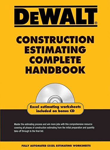 9781435498990: Dewalt Construction Estimating Complete Handbook: Excel Estimating Included