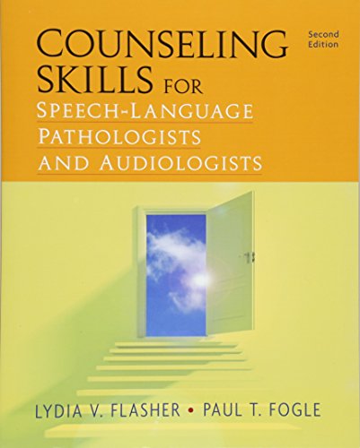 Beispielbild fr Counseling Skills for Speech-Language Pathologists and Audiologists zum Verkauf von BooksRun