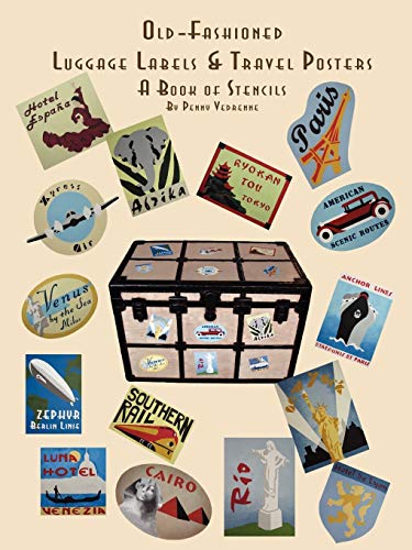 9781435703421: Old Fashioned Luggage Labels & Travel Posters: A Book of Stencils