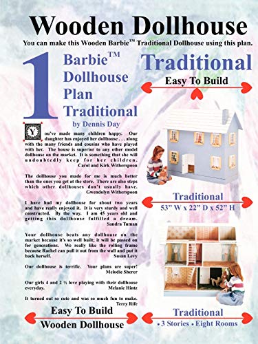 Beispielbild fr Barbie Dollhouse Plan Traditional zum Verkauf von PBShop.store US