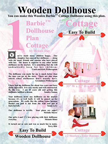 Stock image for Barbie Dollhouse Plan Cottage for sale by PBShop.store US