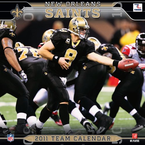 9781436065276: New Orleans Saints 2011 Team Calendar